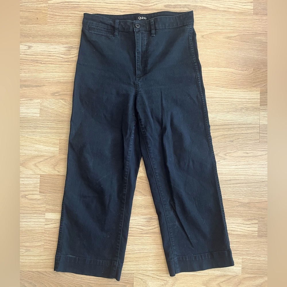 Quince Casual Wide Leg Pants